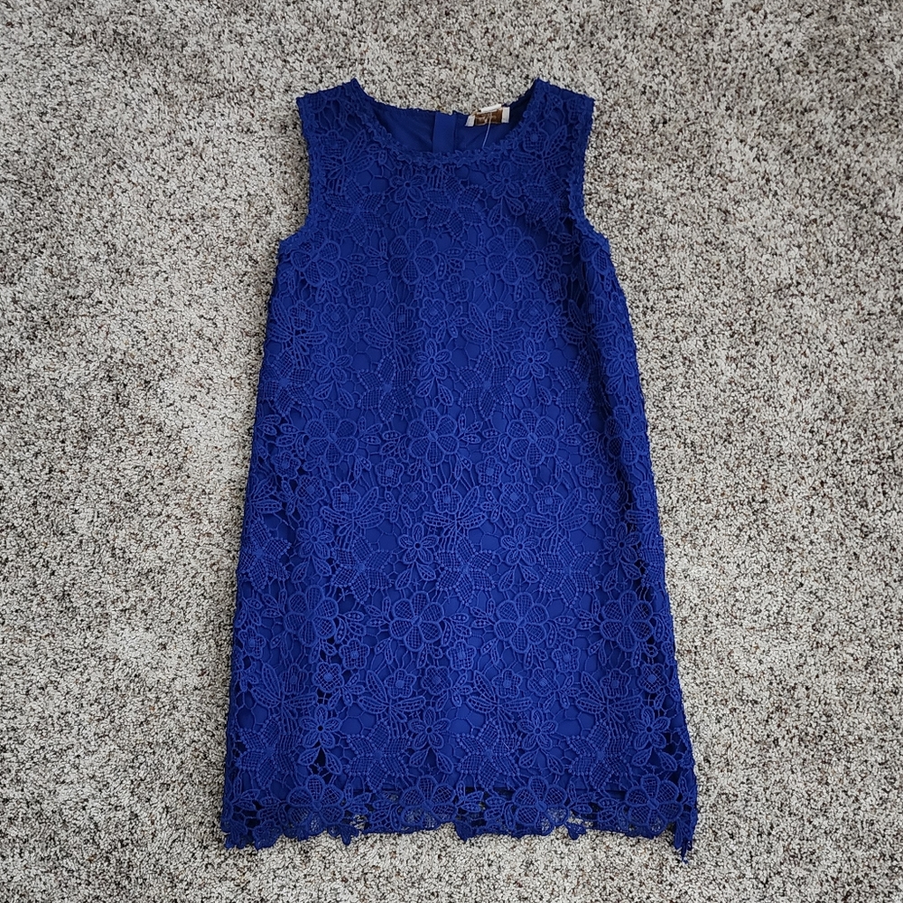 Kate Spade girls blue lace dress